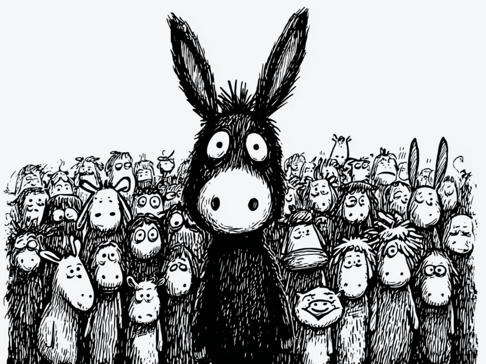 Hand-drawn briefcase illustration